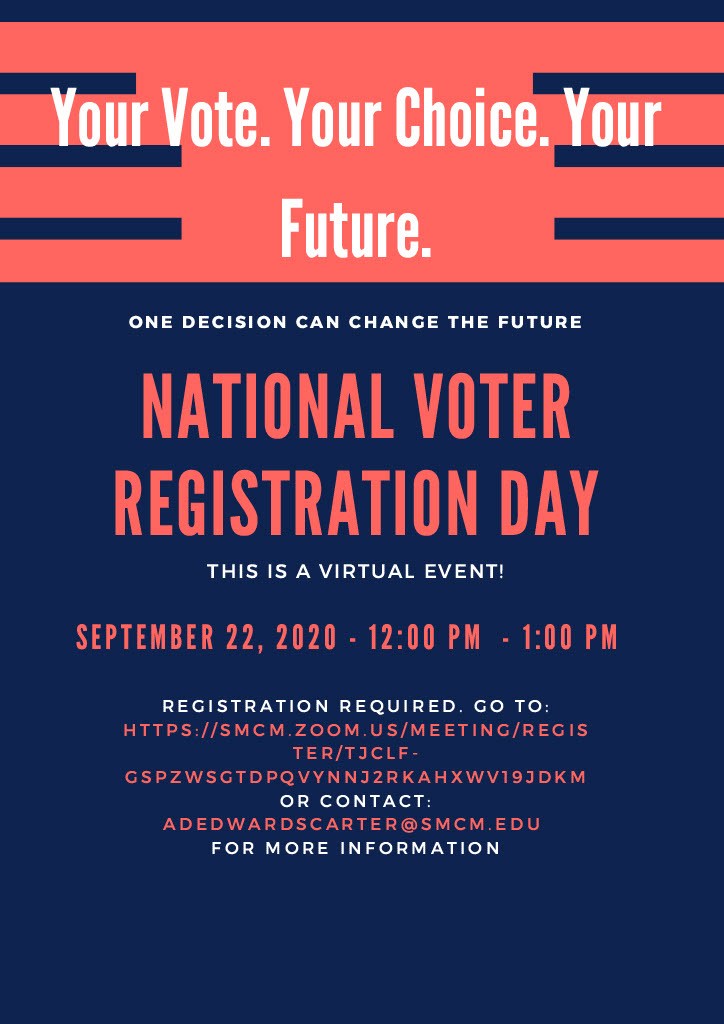 National Voter Registration Day St. Marys College of Maryland